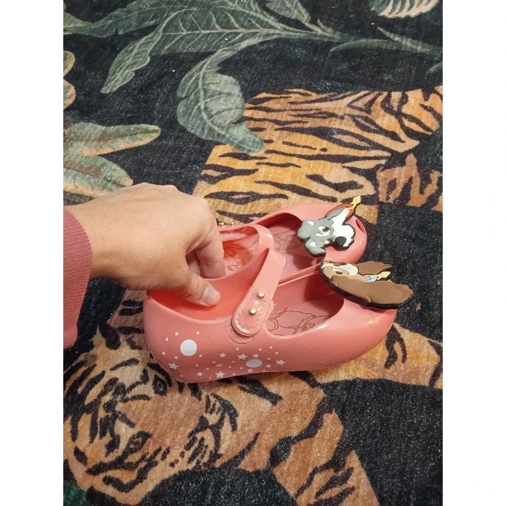 Lady And The Tramp Slippers Toddler Girls Size 10 Pink Mary Janes Mini Melisa